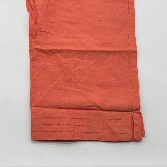 Evan-Picone women’s Orange Capris Pants Size XL Linen Blend - Picture 7 of 8